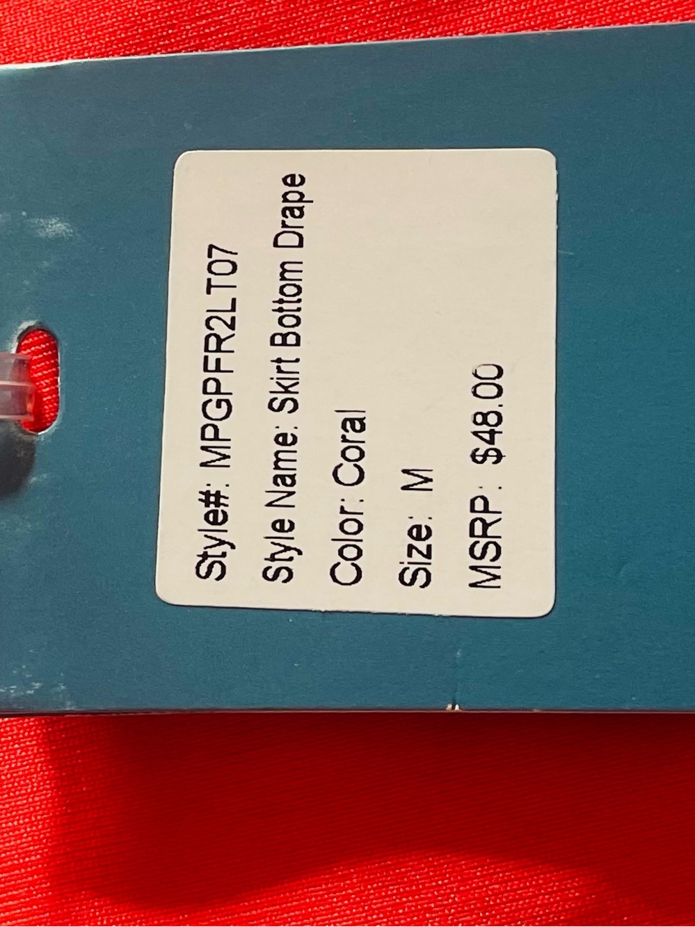 MPG Red Racerback Performance Tank - Picture 7 of 8
